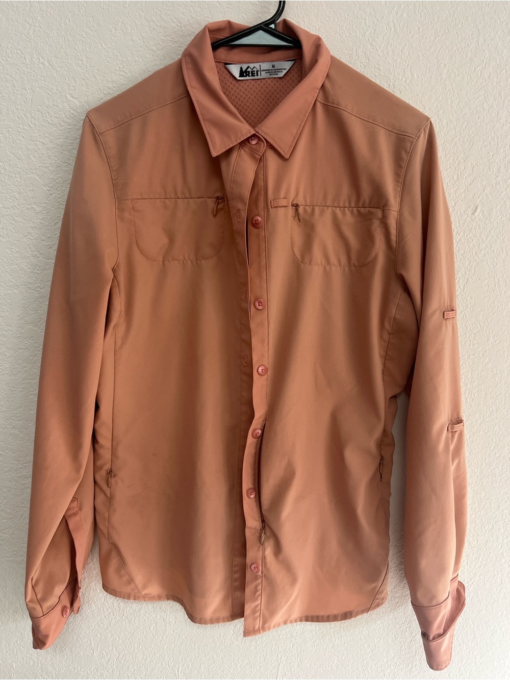 REI Women's Button-Down Shirt Jacket in Terracotta
